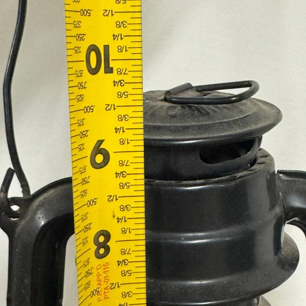 Vintage Swallow Brand 235 Kerosene Lantern Black Hurricane Lamp Rustic Decor